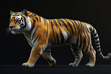 3d render tiger