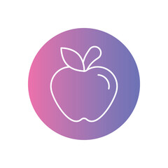 Apple vector icon stock illustration