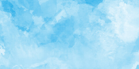 soft and splashed blue watercolor background, Aquarelle texture of painted sky blue watercolor, Hand painted blue watercolor paper texture, Artistic blue watercolor splash, blue marble background.