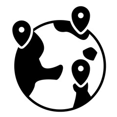 Branch Location icon, bussines franchise