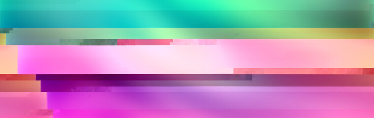 Obraz premium Trendy glitch pattern on dark background. Abstract geometric elements