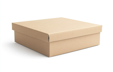 Brown box mockup background. Created with Ai