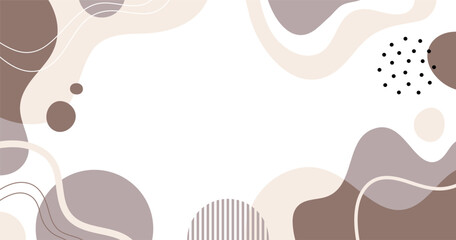 hand drawn doodle. Color abstract background. Template banner and cover for design.