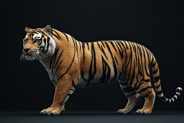 tigress 3d render 