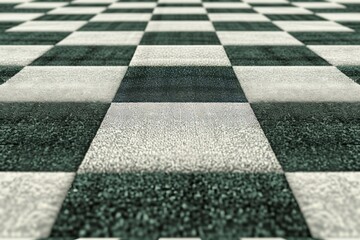 Checkered carpet texture background, high pile.