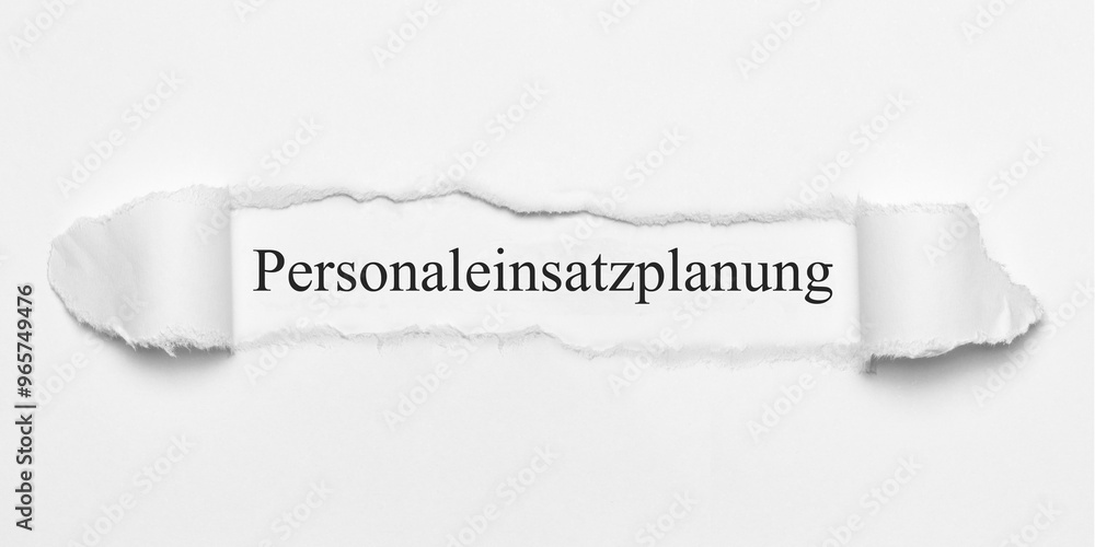 Wall mural Personaleinsatzplanung	