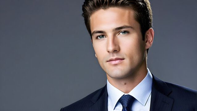 businessman, competent businessman concept background, handsome businessman, ai generated