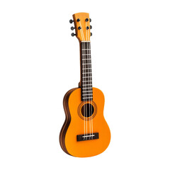 Naklejka premium Orange Ukulele Isolated