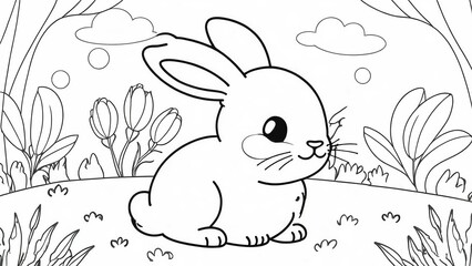 bunny coloring book 