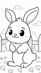 bunny coloring book 