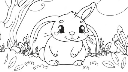 bunny coloring book 