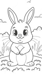 bunny coloring book 