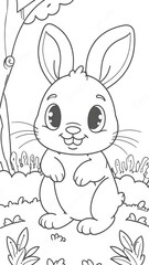 bunny coloring book 