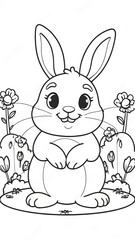 bunny coloring book 