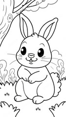 rabbit coloring book