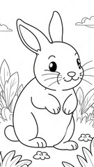 rabbit coloring book
