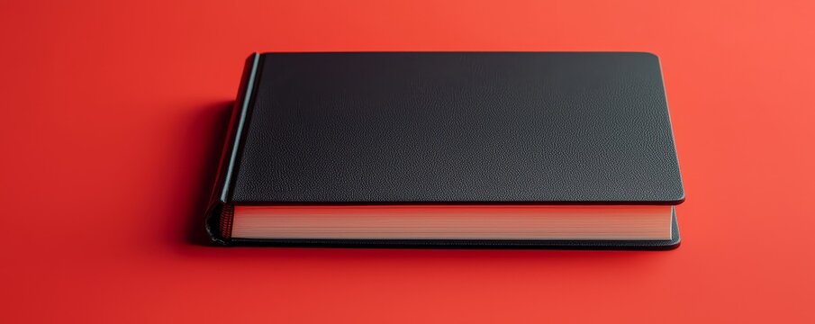 Elegant Personalized Leather-bound Journal with Name Embossing, 3D Illustration, and Copy Space for Text