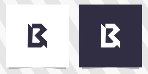 letter br rb logo design vector