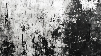 Fototapeta premium Abstract grunge black and white distressed texture background