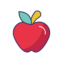 Apple vector icon stock illustration
