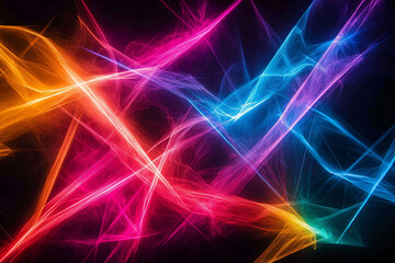 A colorful, abstract image with a rainbow of colors