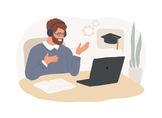 Business negotiations isolated cartoon vector illustrations.