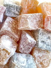 Turkish Delight - Traditional Turkish Delight. Close-up