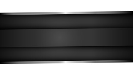 Obraz premium Metallic Carbon Vector Banner Overlay with Transparent Background