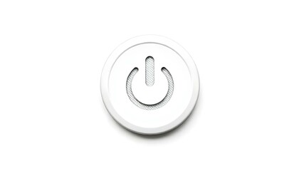 Power switch on off button isolated on a white background