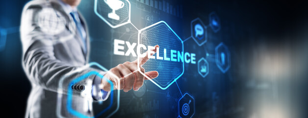 Business Excellence concept. Pursuit of excellence 2024