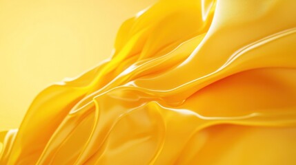 Obraz premium Abstract Yellow Fabric Drape