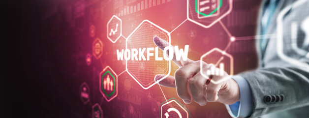 Automation of business workflows. Work process