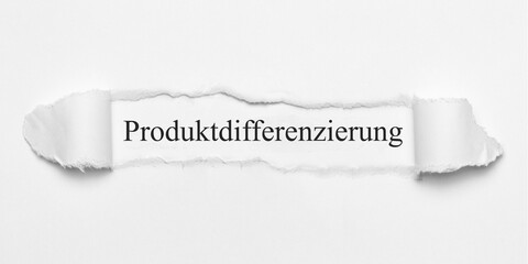 Produktdifferenzierung	