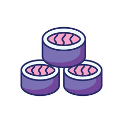 Sushi vector icon stock illustration