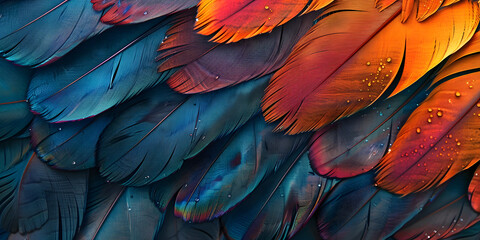 Obraz premium Picture of a bird wing is shown 