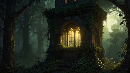 Obraz premium castle in the night