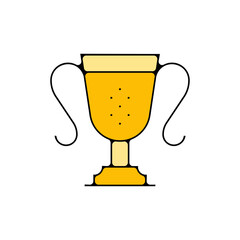 picto icones premier coupe trophee champion podium premiere place medaille honneur recompense vainqueur prix classement or couleur fin