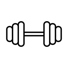 Dumbbells line icon