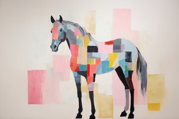 Obraz premium Horse art painting animal.