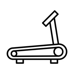 Treadmill line icon