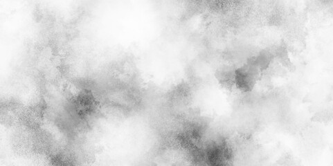 abstract Monochrome smeared gray aquarelle painted paper textured canvas for design. Black grey Sky with white cloud, white fog design with smoke texture overlays.
