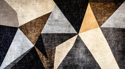 textured fabric with abstract, angular shapes and sharp edges, reflecting a modern, urban aesthetic