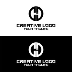 Obraz premium creative letter logo cd desain vektors