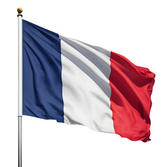 France Flag Isolated on Transparent Background