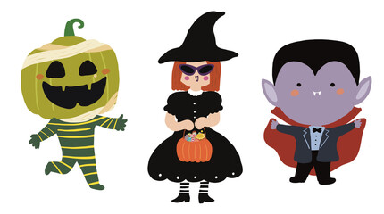 halloween spooky character illustration