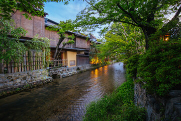 Fototapeta premium Street in Higashiyama District in Kyoto Japan