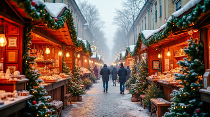 Fototapeta premium Warm Christmas Wishes Bring Peace and Joy to Your Holiday Season