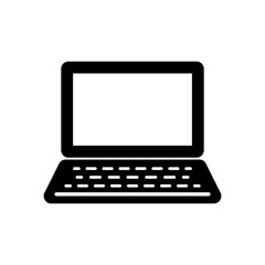 シンプルなノートパソコンのイラスト laptop