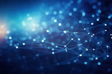 Obraz premium Abstract background network lighting outdoors.