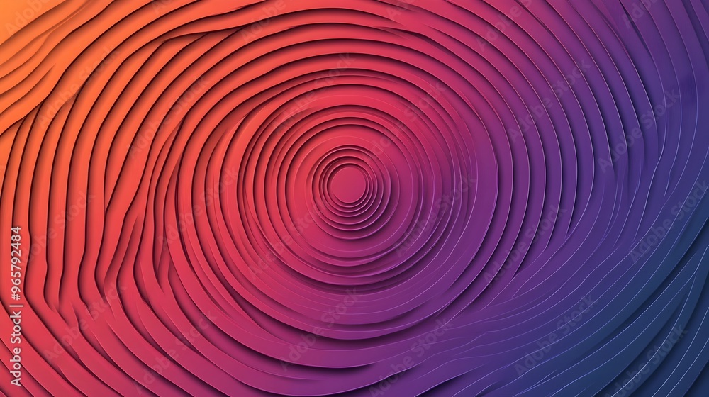 Poster Minimalist Circular Gradient Pattern Background for Modern Graphic Design
